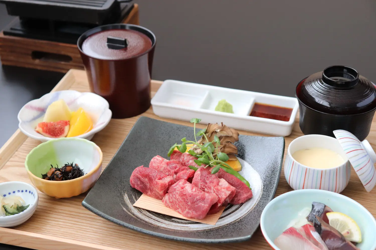 つやま和牛 鉄板焼き御膳